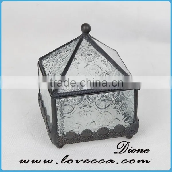 Small Geometric Teardrop Terrarium For Home Decroation photo-5
