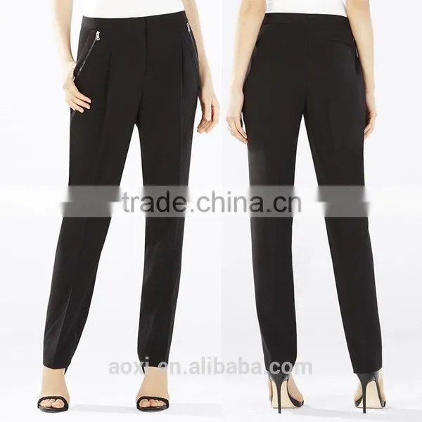 OEM Service Clothes Factroy Contrast Color Latest Trousers Design New Women Fashion Pants photo-5