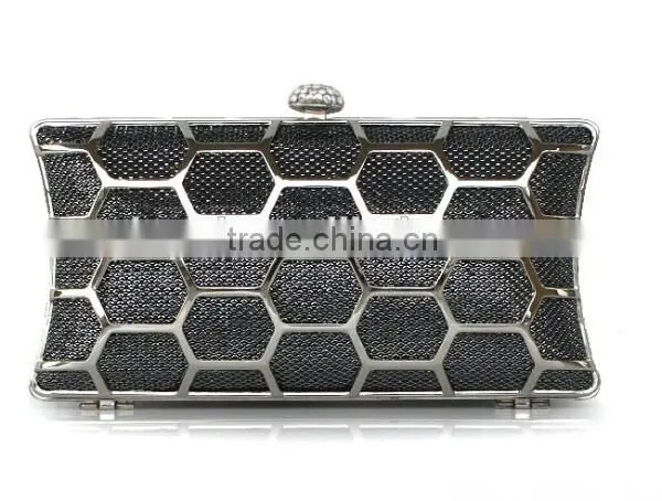 2014 PU and Metal Mesh Evening Bags Evening Bags Fashion Clutch Evening Bag