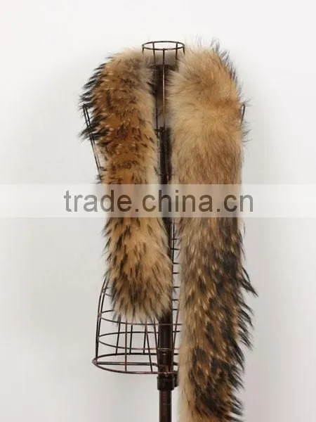 2015 Long Racoon Fur Scarf for Women photo-4