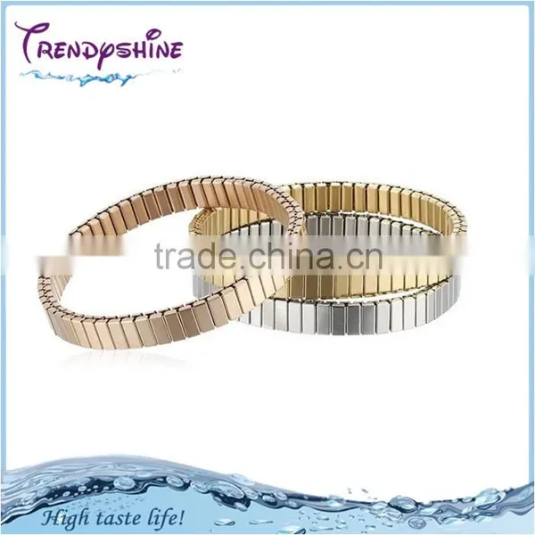 Fashion Color Plated 316l Stainless Steel Bracelet Elastic