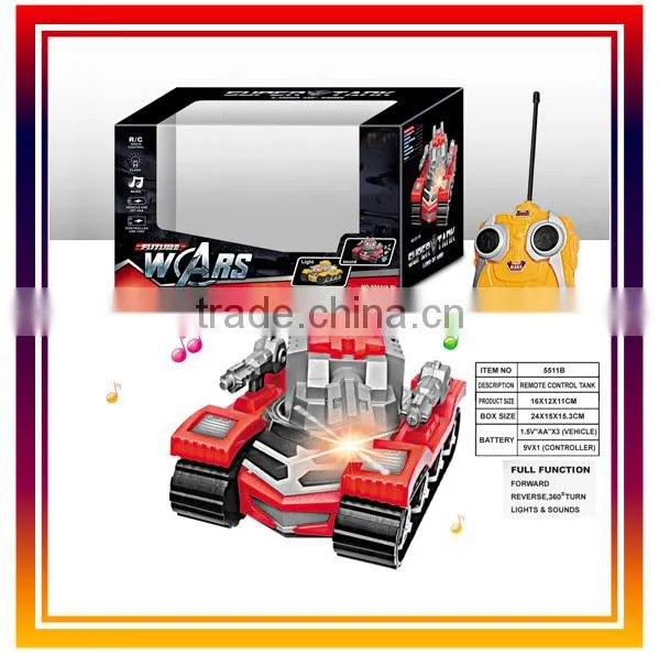 Remote Control Tank With Lights & Sounds R/C Toys