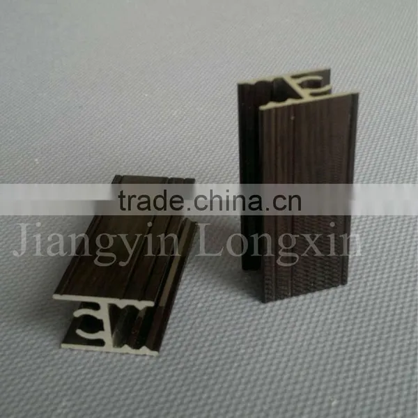 Wooden Print Aluminum Sliding Door Profile