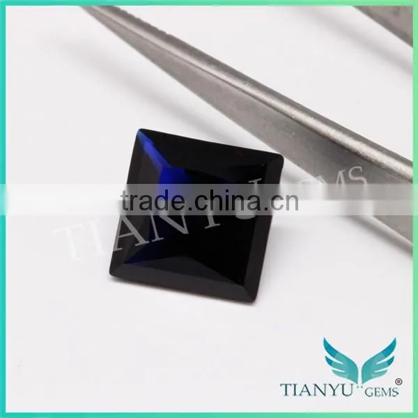 High Temperature Resistant 10x10mm Deep Blue Copper Color 114# Square Step Cut Synthetic Gemstone Spinel photo-6