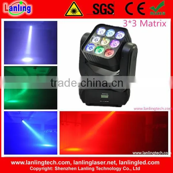 9*12W RGBW DMX Stage Led Moving Head photo-2
