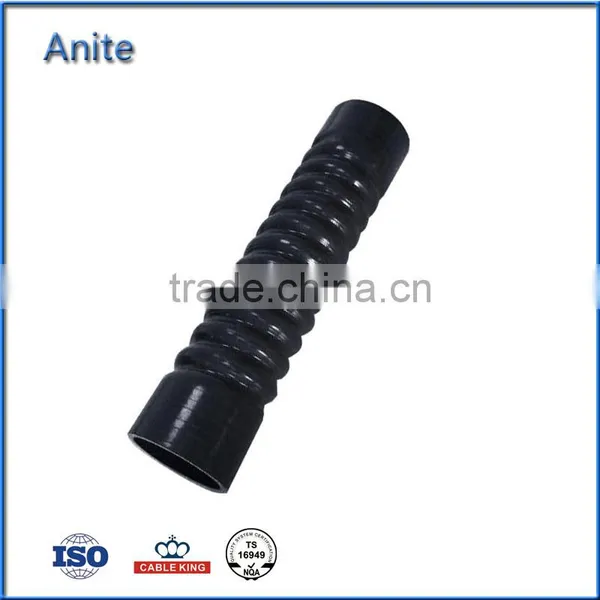 Low Price Flexible Silicone Radiator Hose Spiral Braided Rubber Intake Hose photo-2