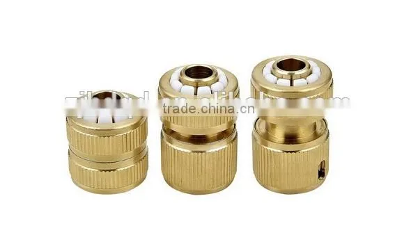 Garden Accessories Brass Hose Pipe Fittings Water Stop Connector photo-4