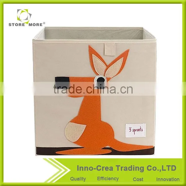 Store More Non-woven Storage Bin, Kids Collapsible Fabric Storage Box, Toy Foldable Storage Box photo-4