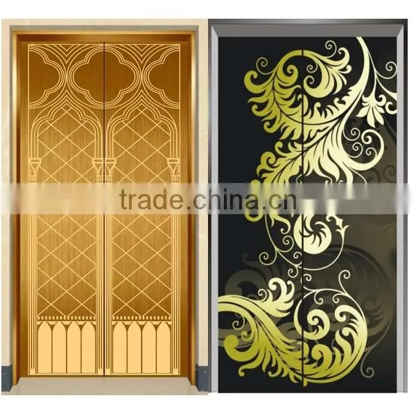 304 Luxury Etched Pattern Stainless Steel Elevator Door Decoration photo-3
