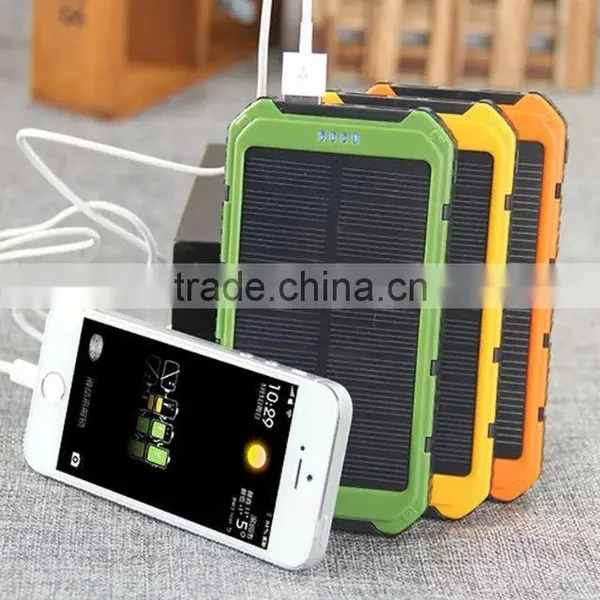 High Capacity Dual USB 20000mah Universal Solar Power Bank for Smart Phone photo-2