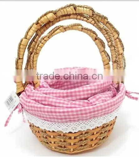 East Flower Basket Cheap Hand Weave Empty Gift Basket photo-2