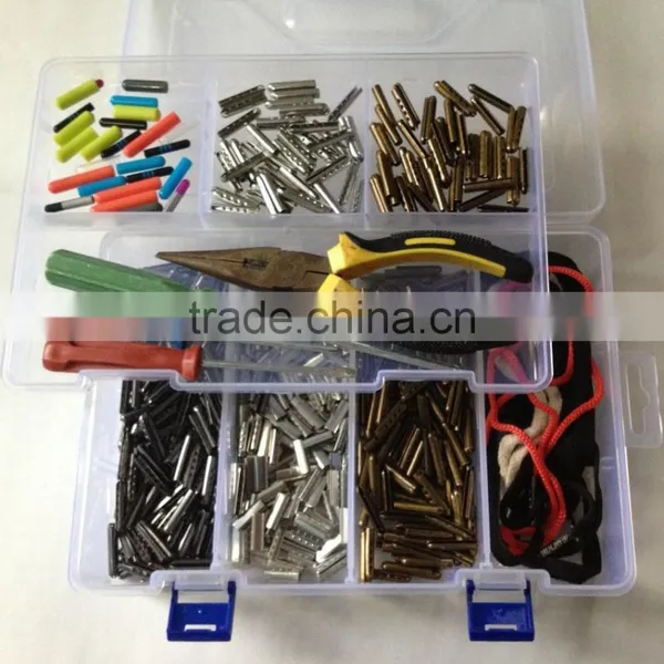 2-layer Plastic Adjustable Compartments Metal Aglet Tool Bin Storage Box photo-2