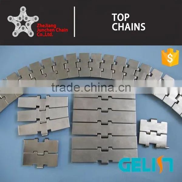 820 Single Hinge Straight Running Stainless Steel Flat Top Chain photo-6