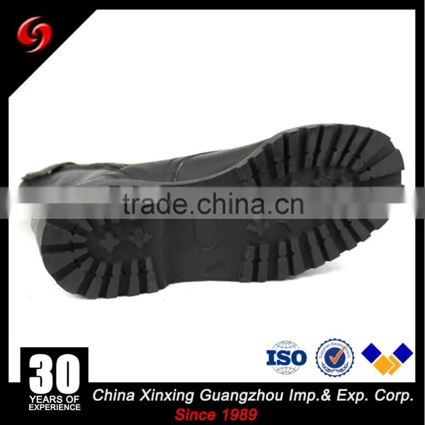 Full Grain Leather Military Boots With Zippers and One Bukle photo-5
