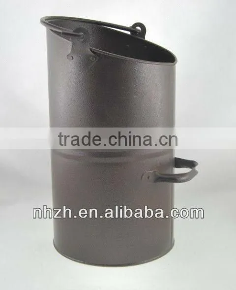 Household Golden Metal Coal Hod photo-2