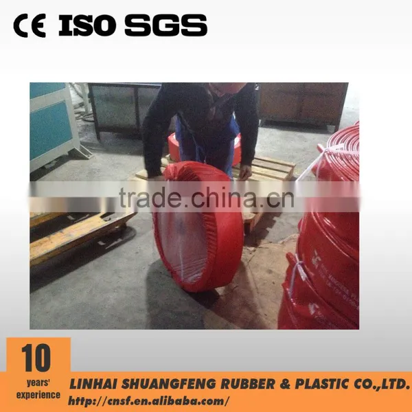 Red Heavy Duty Nitrile Rubber Covered Fire Resistant Hose With Coupling photo-4