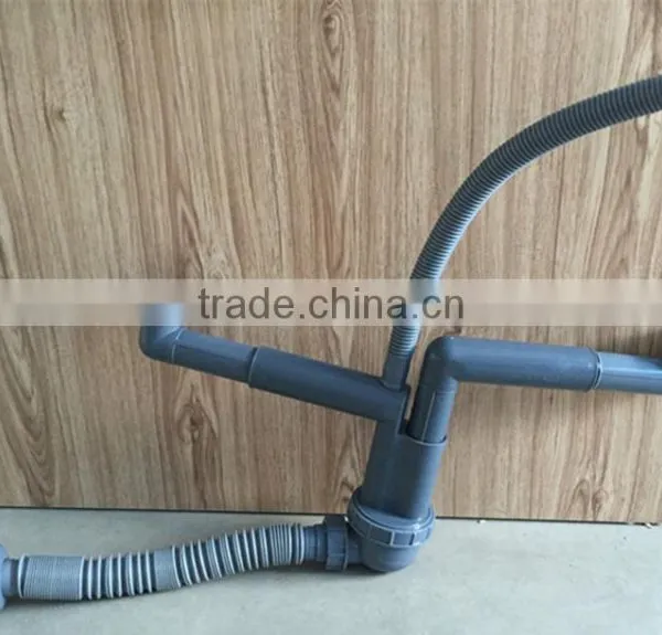 Factory Price Kitchen Vegetable Washing Basin Two Way Drainage Tube Plastic Pipe photo-2