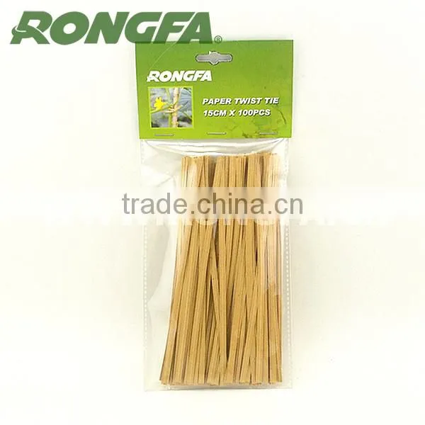4mm x 15cm Gardening Use Kraft Paper Twist Ties in Bag photo-4