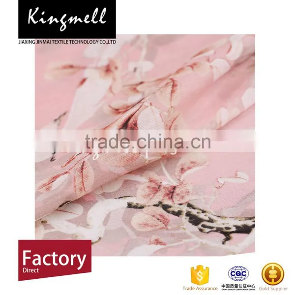Custom Digital Printed Silk Linen Blend Fabric China Wholesale photo-4