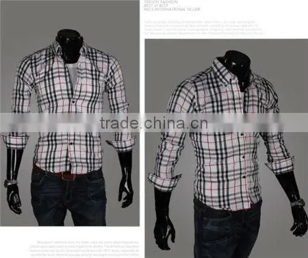 Mens Plaids/checks Classic Shirts 16 Colors Stock Hot Sale Man Shirts photo-5