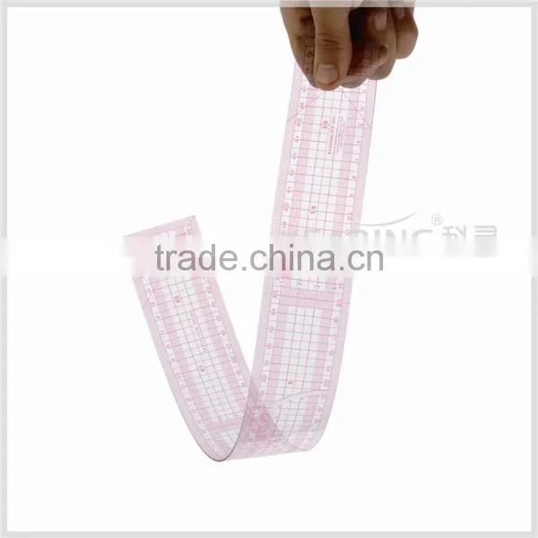 Kearing High Quality Garment Rulers 50 cm for Pattern Making Flexible Plastic Fashion Design Ruler # 8001 photo-2