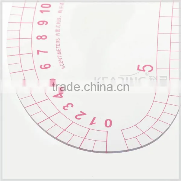 Kearing OEM Hip Line Sewing Ruler 48cm French Curves for Fashion Design Plastic Rulers# 6248 photo-6