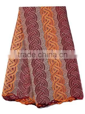 Comfortable Muti-color Beautiful Textile French Lace African Cord French Lace FL 1393 photo-6