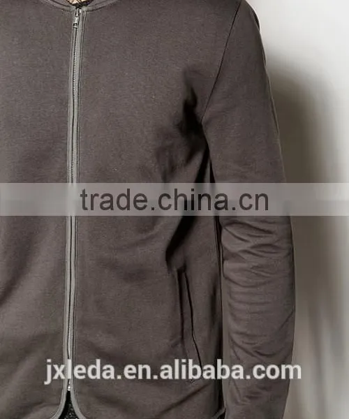 New Style Curved Hem Blank Bomber Jacket Custom Made photo-4