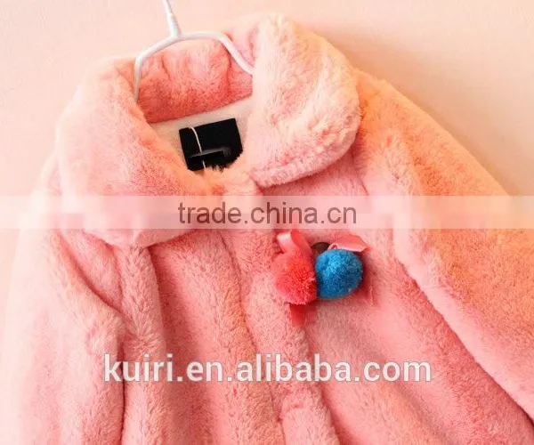 Faux Fur Jacket Girls Kids Warm Coat Children Winter Outwear Solid Single Button Coats All Children's Clothes and Accessories photo-5