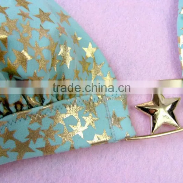 M866 Dingyang Fashion Sexy Latest Metal Five Star Split Bikini Swimwear photo-4