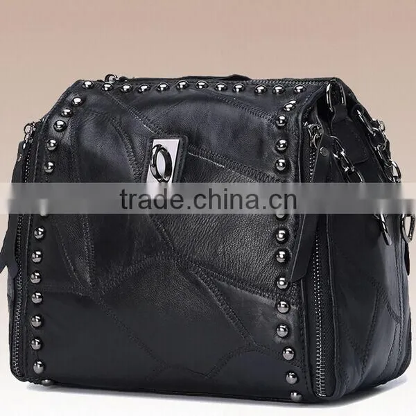 Women PU Leather Vintage Backpacks Fashion Leisure Male School Sport Black Travel Daypack Retro Bagpack photo-2