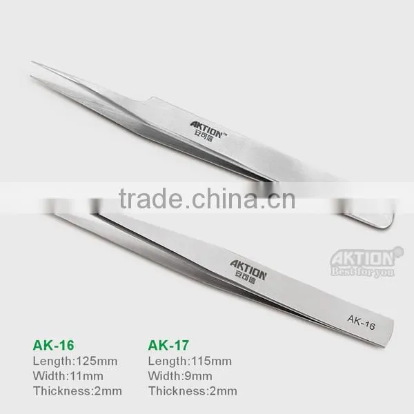 Wholesale Good Quality Stainless Steel Tweezers Straight Tweezers/cruved Tweezers photo-3