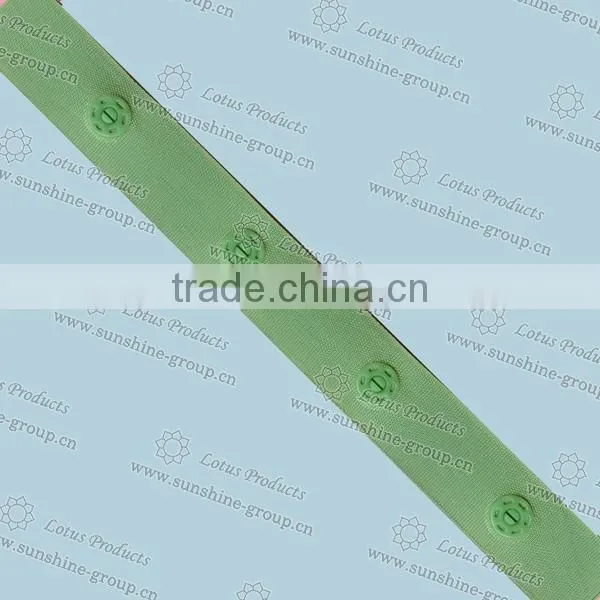 Colored Plastic Snap Button Tape for Garment, Polyester Tape, Press Snap Button photo-2