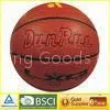 Durable Indoor TPU Leather Laminated Basketball 7# With Rubber Badder