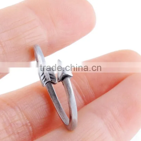 Gold /Silver Plated Adjustable Ring Arrow Wrap Rings Women Jewelry photo-5