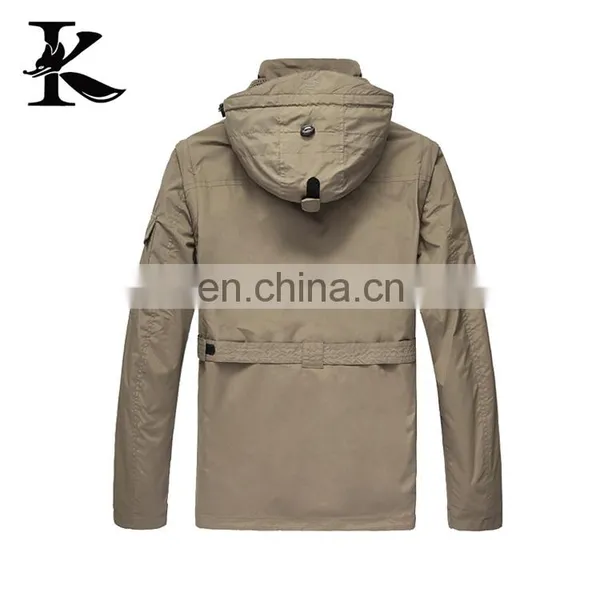 Men Demountable Sleeve Windbreak Jacket Hiking Outdoor Wear photo-3