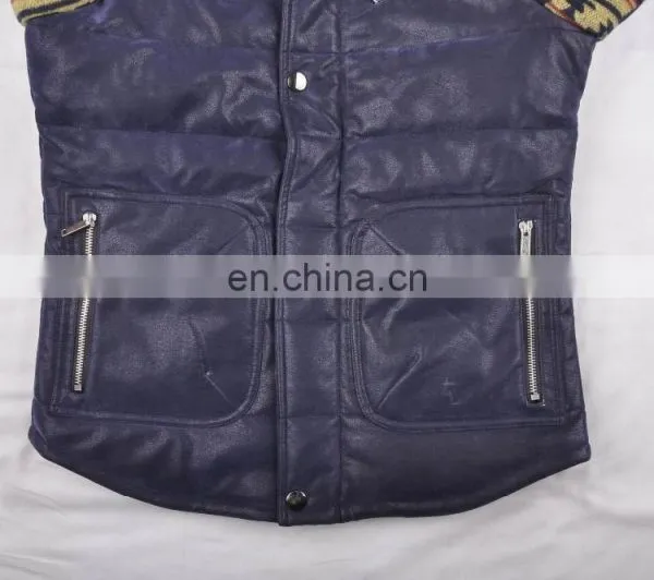 Lastest Fashion Mens Bright Color Leather Korean Winter Coat 2015 photo-5