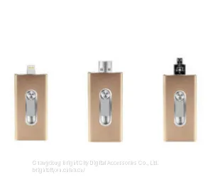 Customized Metal Material Mini OTG USB Flash Drive for IPhone photo-2