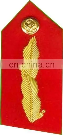 Officer Uniform Collar Gorgets, Police Goergets, Military Gorgets, British Gorget With Oak Leaf Embroidery photo-2