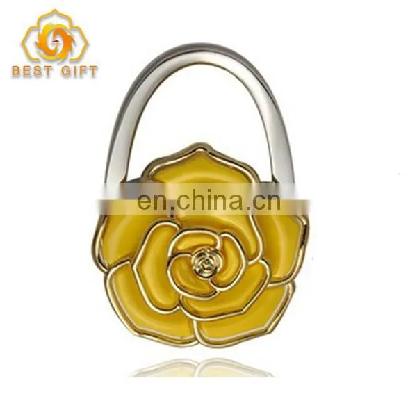 Hot Fashion Beautiful Metal Rose Purse Hanger photo-3