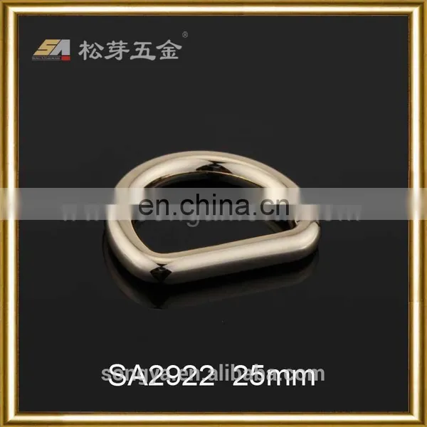 Factory Plated 1 Inch D Ring Metal For Handbag, Custom Glossy Or Matt D Ring For Handbags photo-2