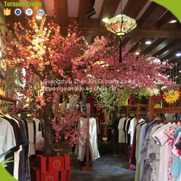 Wedding Pink 200 Cm Height Wood Material Artificial Cherry Blossom Tree photo-4