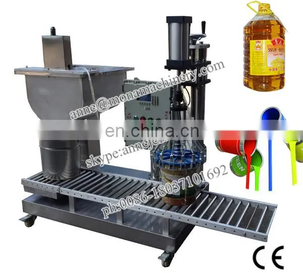 Weighing Type Semi-auto Paint Liquid Filler Filling and Capping Machine photo-6