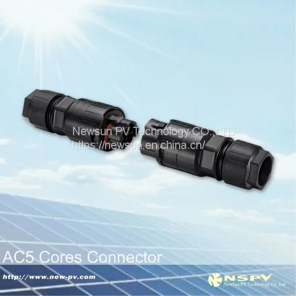 Solar AC3P and 5P Connector With TUV Approval for Solar Inverter photo-4