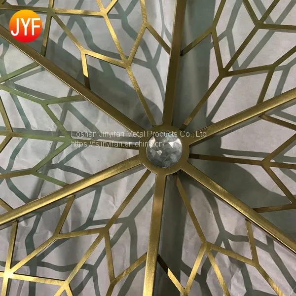 China Manufactory Luxury Customized Colorful Laser Cut Metal Decorative Wedding Restaurant Wall Divide photo-5