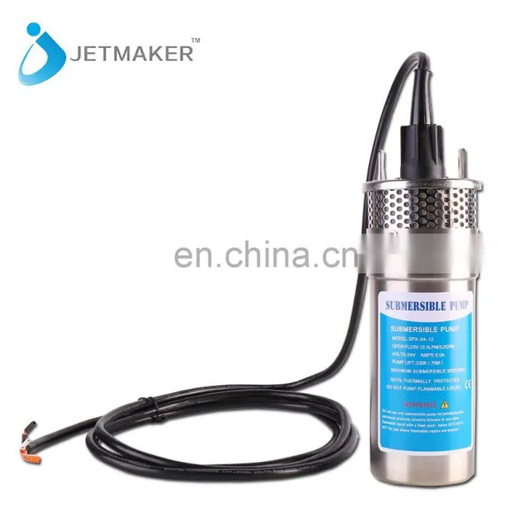 Jetmaker 12v / 24v dc Solar Submersible Water Pump Agricultural Irrigation Deep Well Pump photo-2