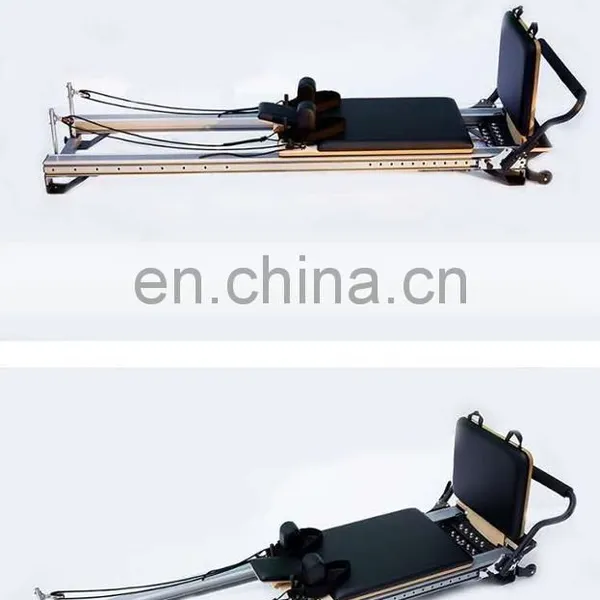 Balanced Body Fitness Exercise Meia Folding Wood Cama Elina Equipment Power Gym Machine Aluminium Pilates Reformer Yoga photo-3