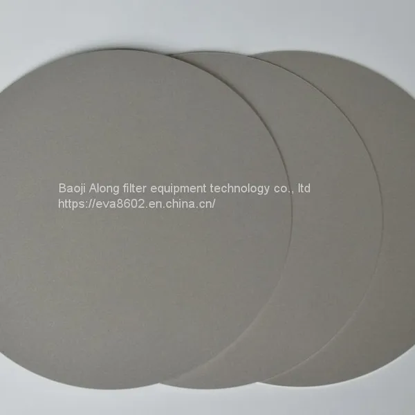 PEM Electrolyzer Sintered Titanium Porous Electrode Substrate Plate Titanium Filter Sheet photo-2