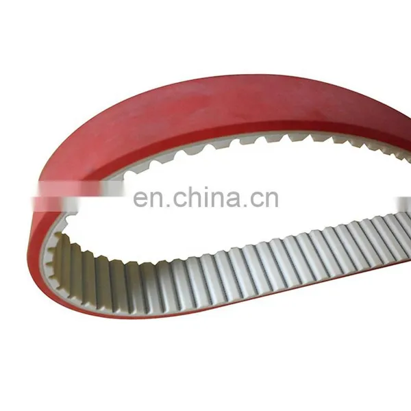 Lathe Tools Conveyor Timing Belt Red Rubber Coating Belt From China photo-2