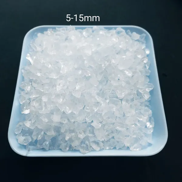5-15mm High Purity Fused Silica Sand, Transparent White Silica Sand photo-5